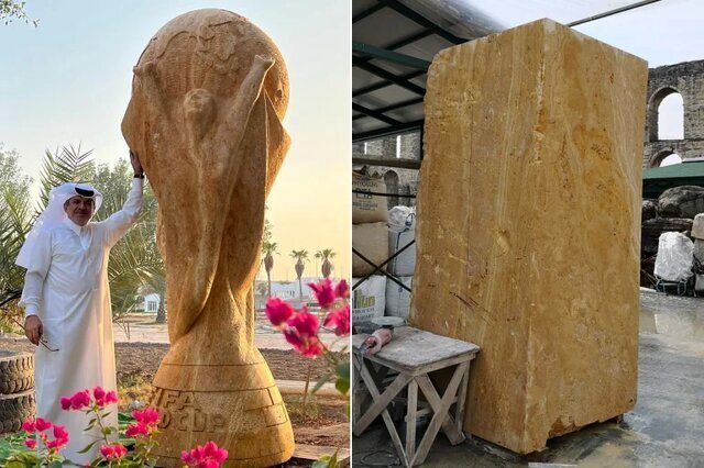بزرگ‌ترین کاپ جام جهانی در قطر ساخته شد