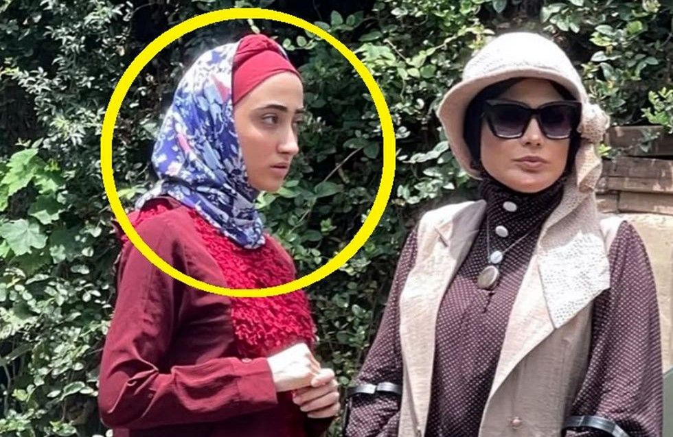 چهرۀ متفاوت «قمر، خواهر قربان» (سریال سوجان) در مراسم اکران یک فیلم/عکس