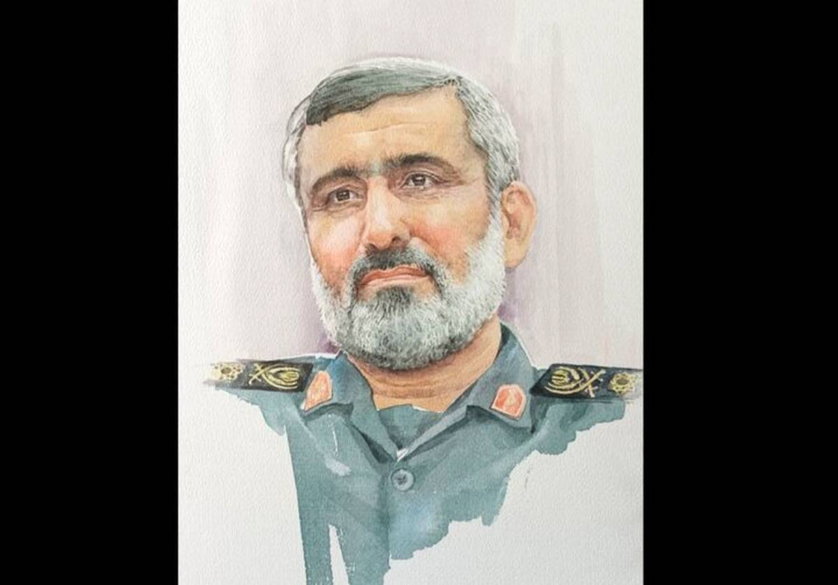 پرتره‌ای از شهید حاجی‌زاده رونمایی شد؛ ایران یکپارچه در «بنای فرهنگ»
