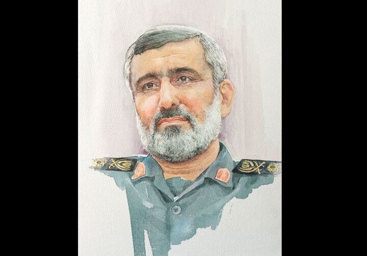 پرتره‌ای از شهید حاجی‌زاده رونمایی شد؛ ایران یکپارچه در «بنای فرهنگ»
