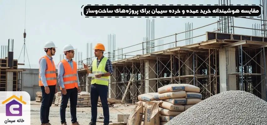 مقایسه هوشمندانه خرید عمده و خرده سیمان برای پروژه‌های ساخت‌وساز